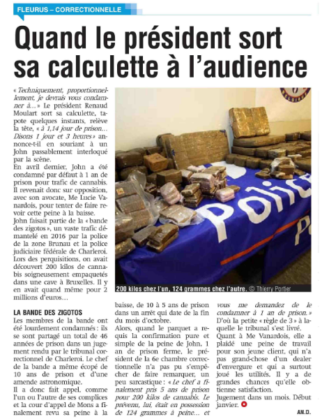 Le Président avait sorti sa calculatrice en audience: 