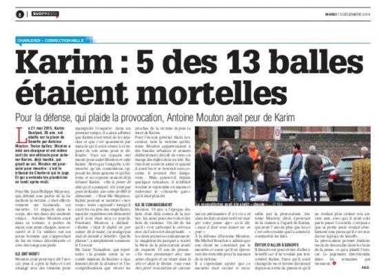 Le meurtre d'un jeune homme, qui a pris 13 balles, vient d'être jugé à Charleroi