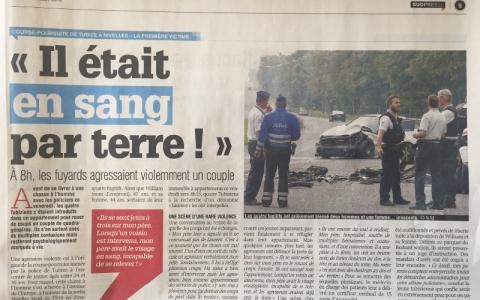 Une agression violente à Tubize, une course-poursuite et un crash à Nivelles