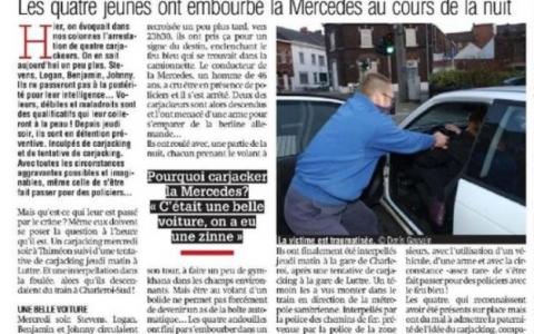 Quatre carjackeurs ont… embourbé la Mercedes qu'ils avaient volée 